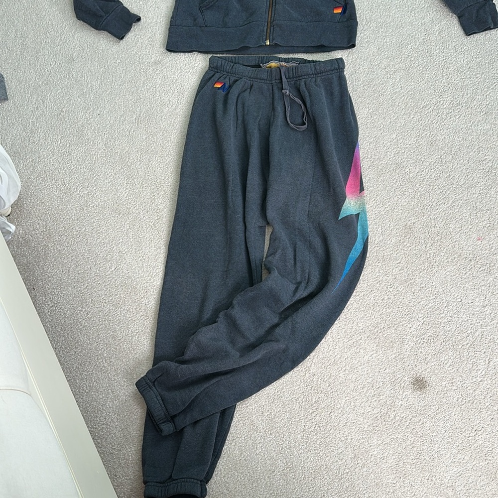 Aviator Nation Small zip sweat shirt and sweatpants - Picture 3 of 6